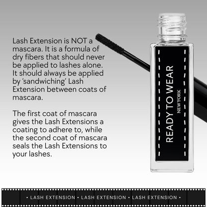 Ready To Wear Lash Extension - Fine DRY Fibers to Extend Lashes, Instantly Volumize & Elongate - No Glue Needed (Must use with Mascara) Avelisse