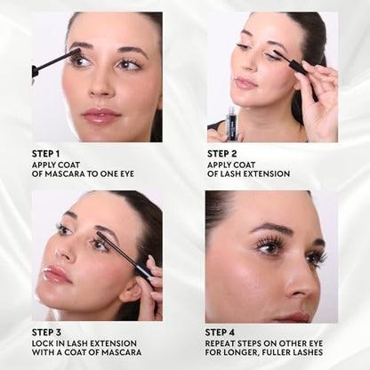 Ready To Wear Lash Extension - Fine DRY Fibers to Extend Lashes, Instantly Volumize & Elongate - No Glue Needed (Must use with Mascara) Avelisse