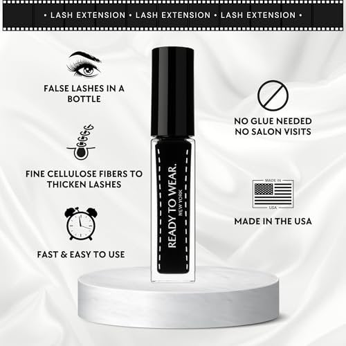 Ready To Wear Lash Extension - Fine DRY Fibers to Extend Lashes, Instantly Volumize & Elongate - No Glue Needed (Must use with Mascara) Avelisse
