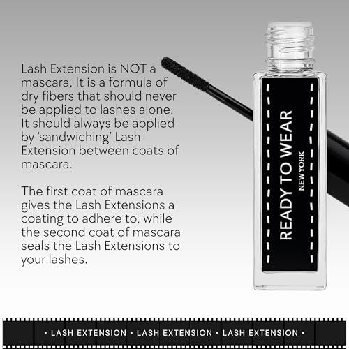 Ready To Wear Lash Extension - Fine DRY Fibers to Extend Lashes, Instantly Volumize & Elongate - No Glue Needed (Must use with Mascara) Avelisse