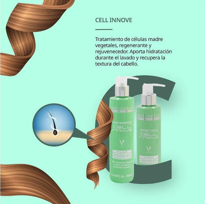 abril et nature Cell Innove Professional Hair Serum - Regenerates and Rejuvenates with Plant Stem Cells - Cuticle Sealer for All Hair Types - 100 ml