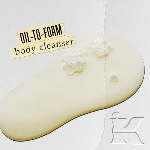 Kiehl's Creme de Corps Smoothing Oil-to-Foam Body Cleanser - Moisturizing Body Wash with Castor Oil & Grape Seed Oil, Vanilla & Almond Scent, 8.4 fl oz Avelisse