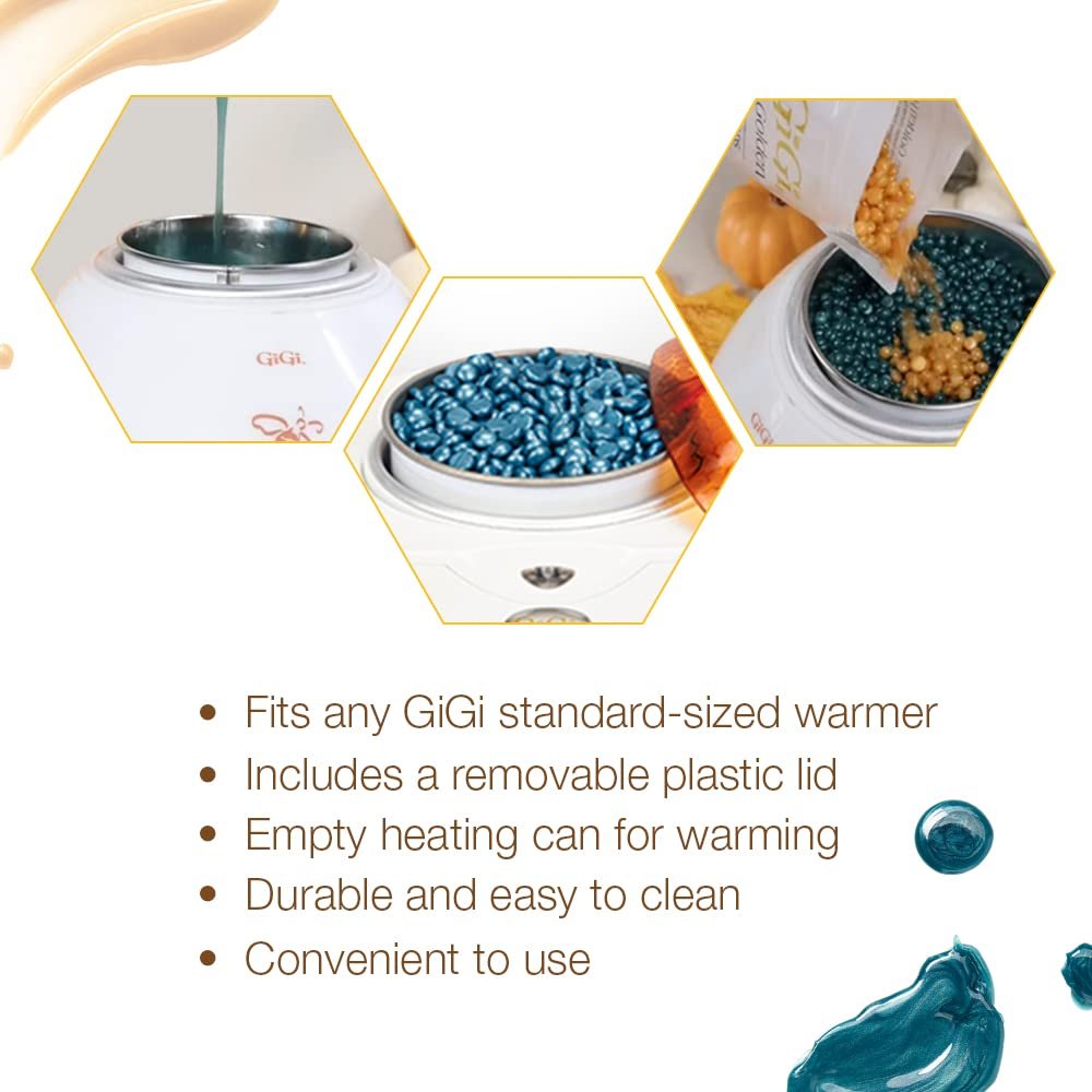 GiGi Hard Wax Beads Refill Can - Empty & Heat-Resistant Container for Professional Wax Warmers, Reusable 14 oz Capacity - görsel 7