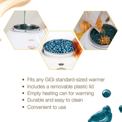 GiGi Hard Wax Beads Refill Can - Empty & Heat-Resistant Container for Professional Wax Warmers, Reusable 14 oz Capacity
