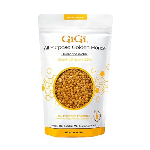 GiGi Golden Honee Hard Wax Beads – Stripless Hair Removal Wax for Face, Bikini, Legs & Body, All Purpose Waxing Beads for At-Home Waxing, 14 oz - görsel 2