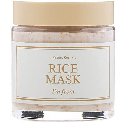 I'm from Rice Mask - Gentle Exfoliating Wash Off Mask for Dull & Rough Skin, 3.88 oz