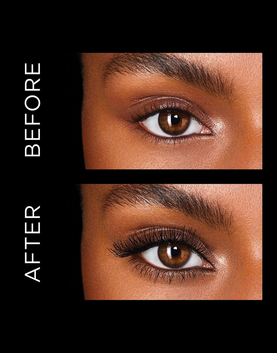 Hourglass Caution Extreme Lash Mascara – Volumizing & Lengthening, Vegan & Cruelty-Free (Black, 0.33 Fl Oz) Avelisse