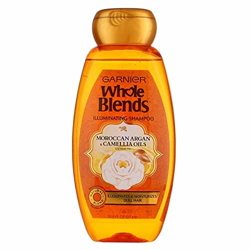 Garnier Whole Blends Illuminating Shampoo with Moroccan Argan & Camellia Oils - 12.5 Fl Oz (Pack of 4) - görsel 7