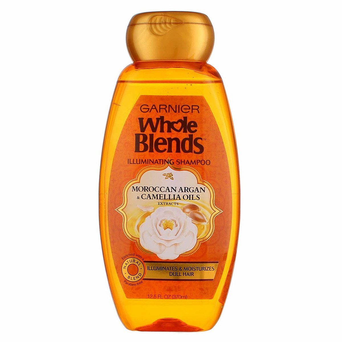 Garnier Whole Blends Illuminating Shampoo with Moroccan Argan & Camellia Oils - 12.5 Fl Oz (Pack of 4) - görsel 8