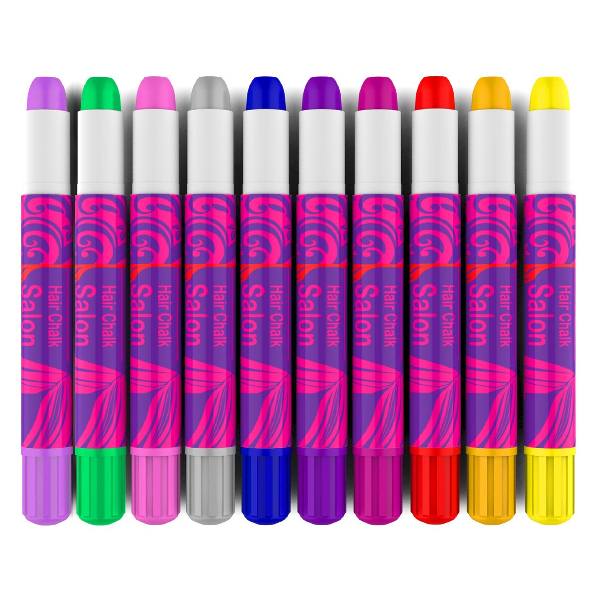 Desire Deluxe Hair Chalk for Girls - 10 Temporary Non-Toxic Washable Hair Color Pens for Kids Avelisse
