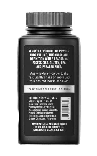 Floyd's 99 Hair Styling Powder - Volumizing & Oil-Absorbing Root Lift Powder for Thicker Hair, Color Safe, 0.5 oz Avelisse