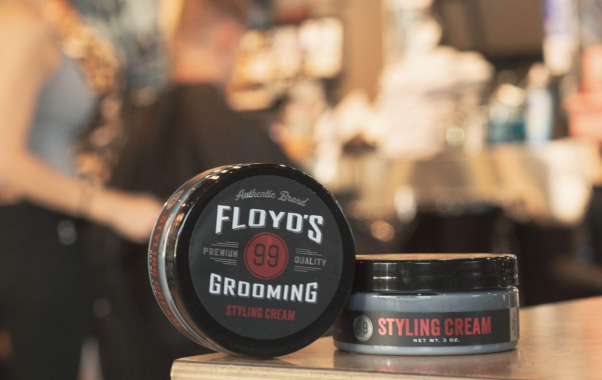 Floyd's Grooming Styling Cream - 3 oz, Medium Hold & Natural Shine for Men Avelisse