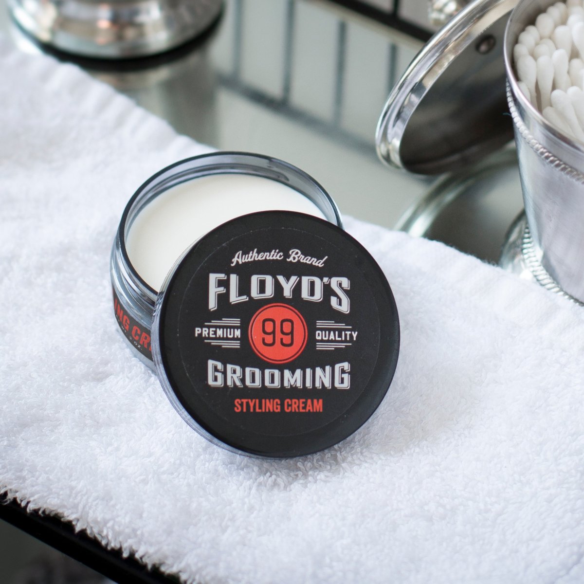 Floyd's Grooming Styling Cream - 3 oz, Medium Hold & Natural Shine for Men Avelisse