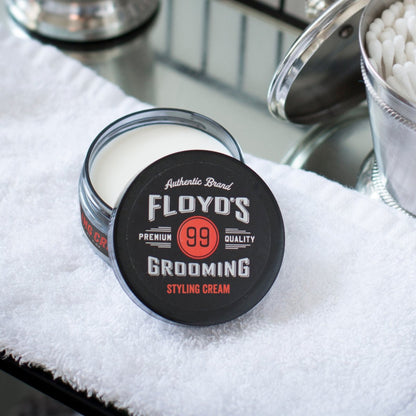 Floyd's Grooming Styling Cream - 3 oz, Medium Hold & Natural Shine for Men Avelisse