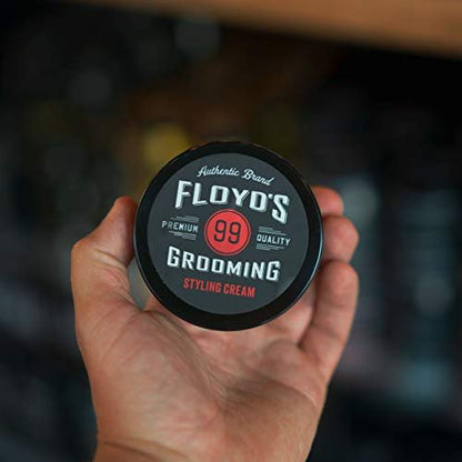 Floyd's Grooming Styling Cream - 3 oz, Medium Hold & Natural Shine for Men Avelisse