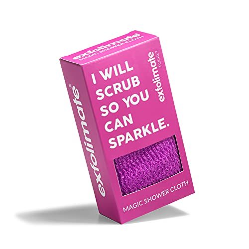 ExfoliMATE Magic Exfoliating Shower Cloth - Purple Pocket 2.0 - görsel 2