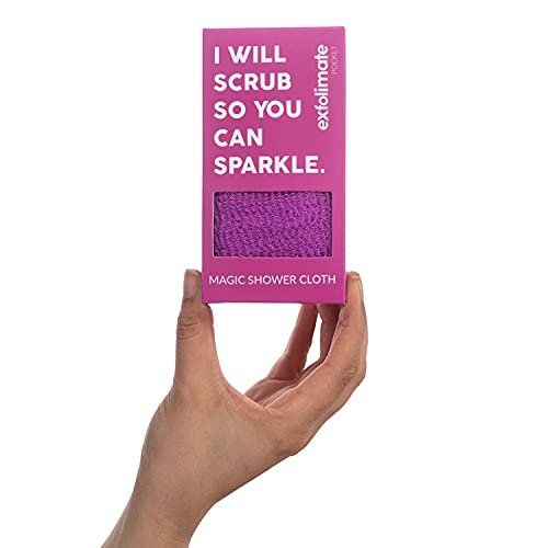 ExfoliMATE Magic Exfoliating Shower Cloth - Purple Pocket 2.0 - görsel 4