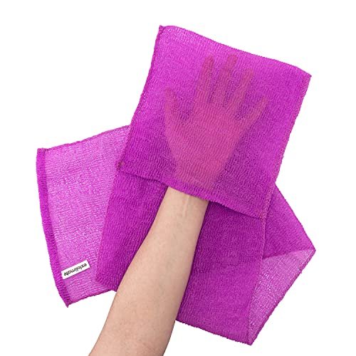 ExfoliMATE Magic Exfoliating Shower Cloth - Purple Pocket 2.0 - görsel 8