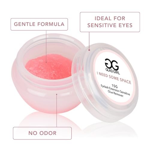 Gentle Eyelash Extension Cream Glue Remover for Sensitive Skin – 15g | GladGirl - görsel 4