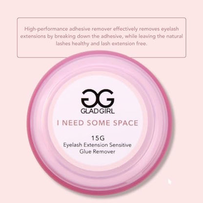 Gentle Eyelash Extension Cream Glue Remover for Sensitive Skin – 15g | GladGirl