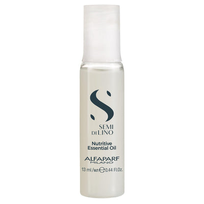 Alfaparf Milano Semi Di Lino Moisture Nutritive Essential Hair Oil for Dry Hair - Nourishes, Softens and Hydrates - 6 Vials - Color Safe - Professional Salon Quality - 2.64 fl. oz.