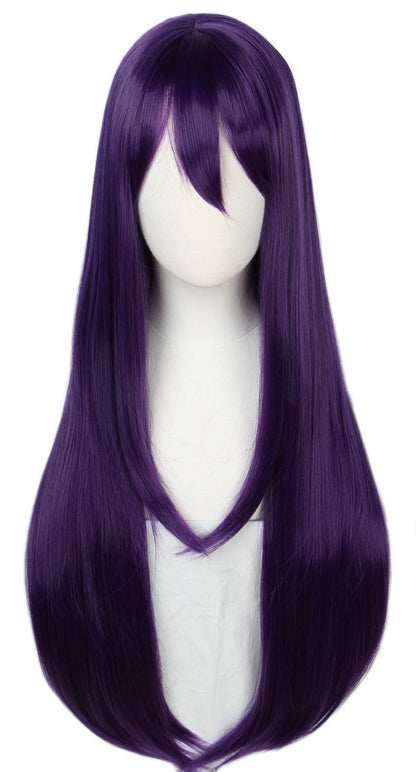 Linfairy Long Purple Wig 85CM - Women's Halloween Cosplay Wig