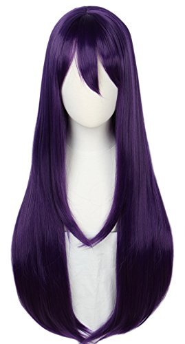 Linfairy Long Purple Wig 85CM - Women's Halloween Cosplay Wig