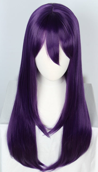 Linfairy Long Purple Wig 85CM - Women's Halloween Cosplay Wig