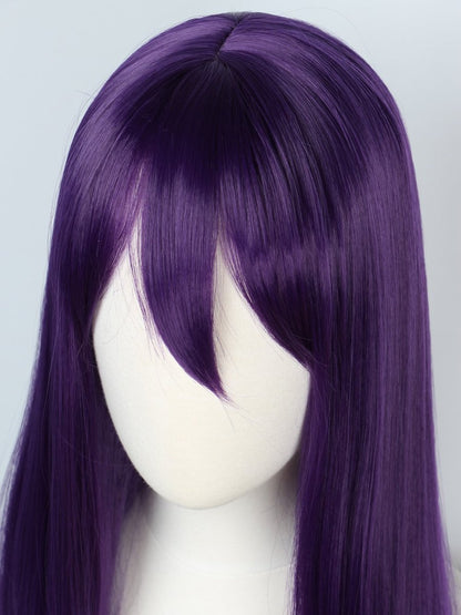 Linfairy Long Purple Wig 85CM - Women's Halloween Cosplay Wig