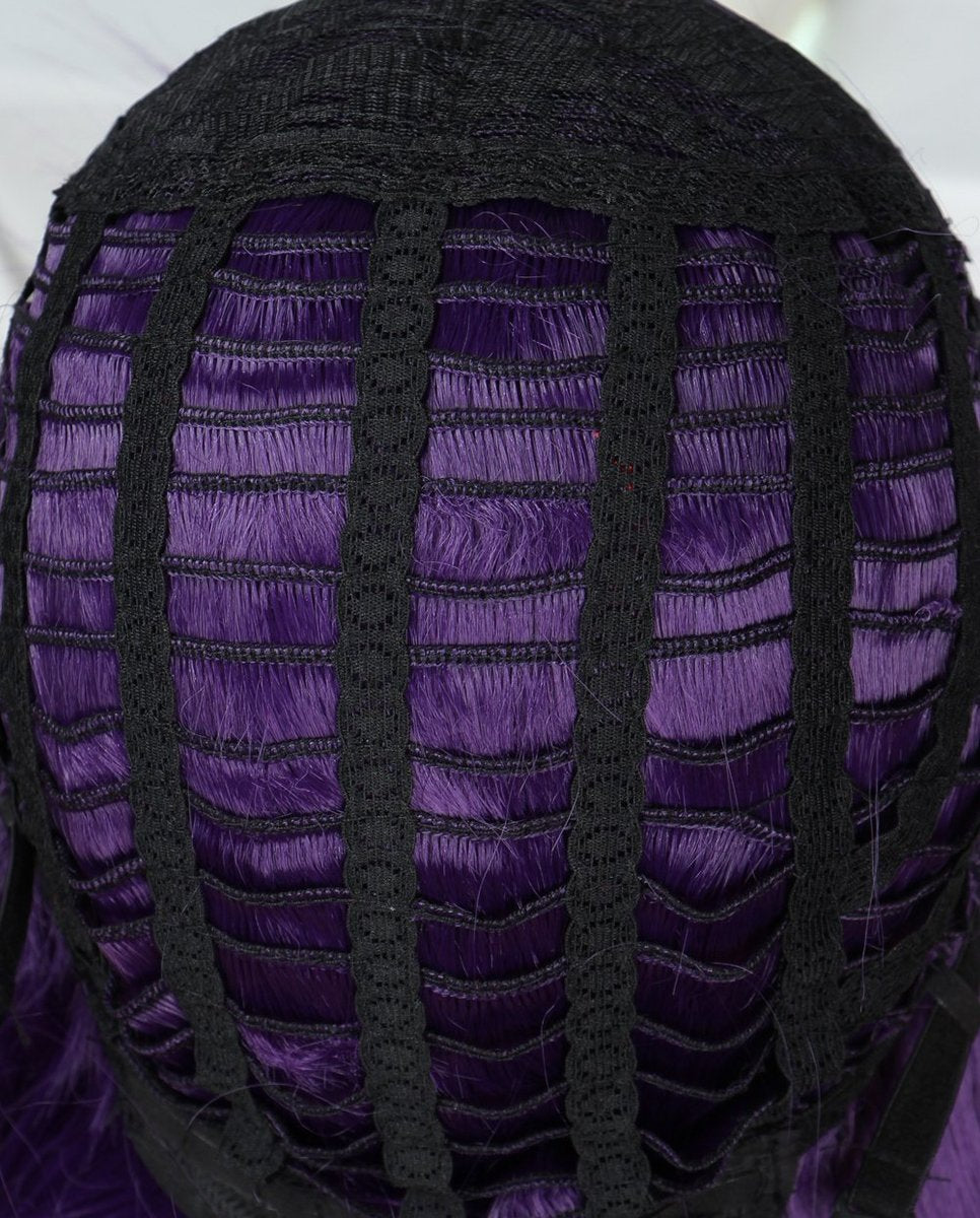 Linfairy Long Purple Wig 85CM - Women's Halloween Cosplay Wig - görsel 5