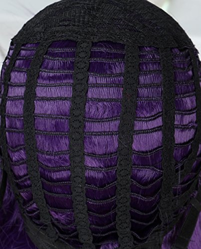 Linfairy Long Purple Wig 85CM - Women's Halloween Cosplay Wig - görsel 6