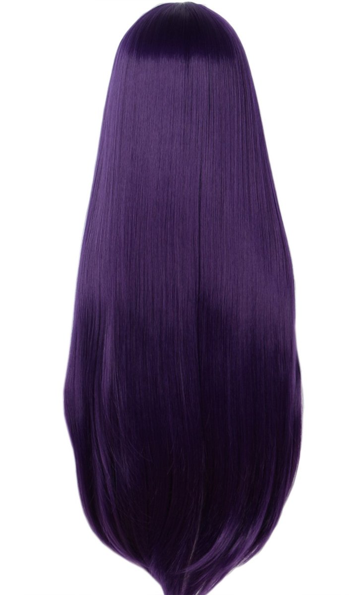 Linfairy Long Purple Wig 85CM - Women's Halloween Cosplay Wig - görsel 7