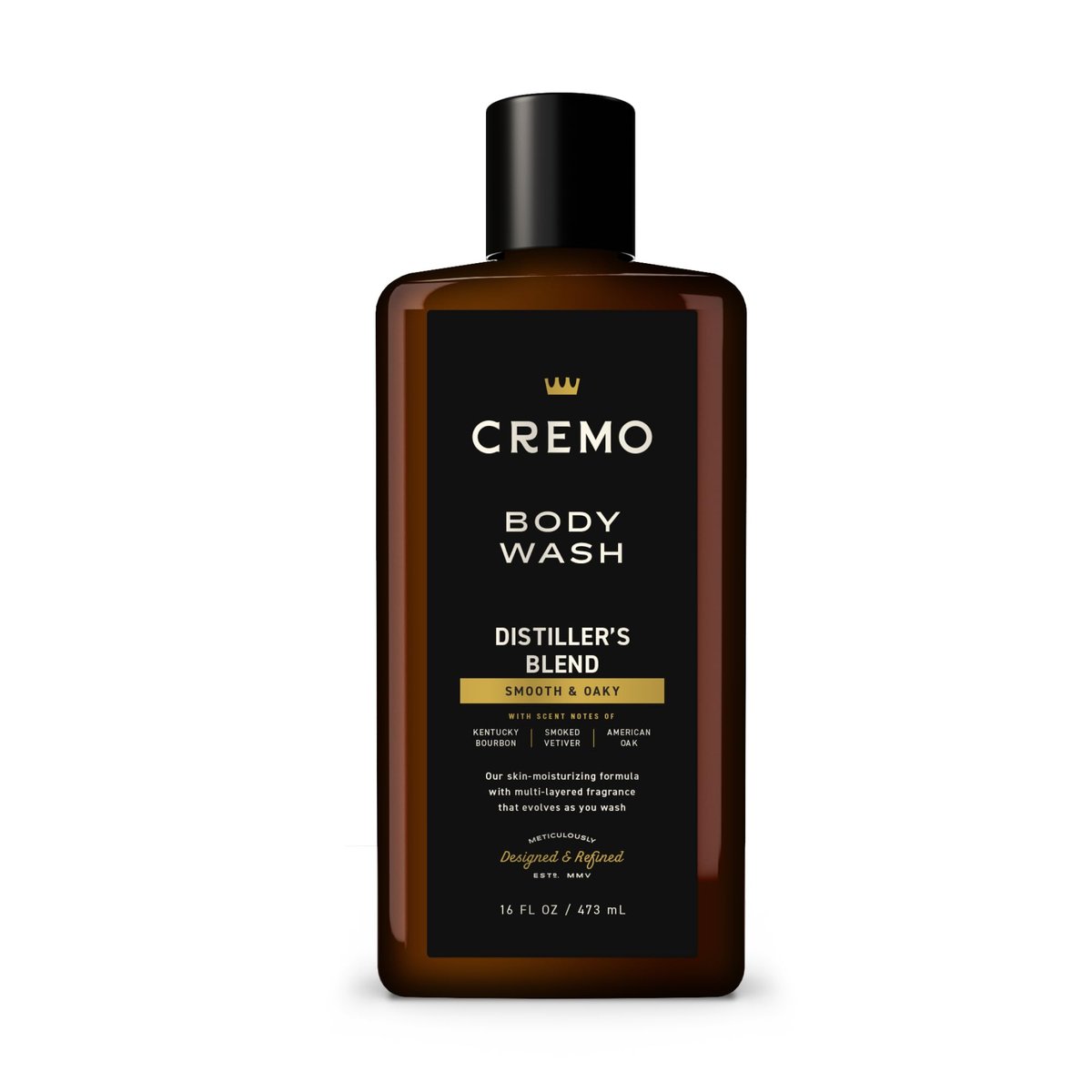 Cremo Body Wash for Men - Kentucky Bourbon, Smoked Vetiver & American Oak - 16 Fl Oz - görsel 1