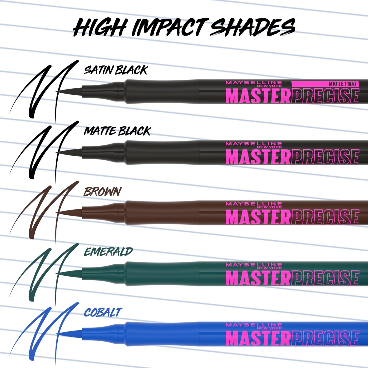 Maybelline Eyestudio Master Precise All Day Waterproof Liquid Eyeliner - Black, 0.03 Fl Oz - görsel 10
