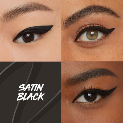 Maybelline Eyestudio Master Precise All Day Waterproof Liquid Eyeliner - Black, 0.03 Fl Oz