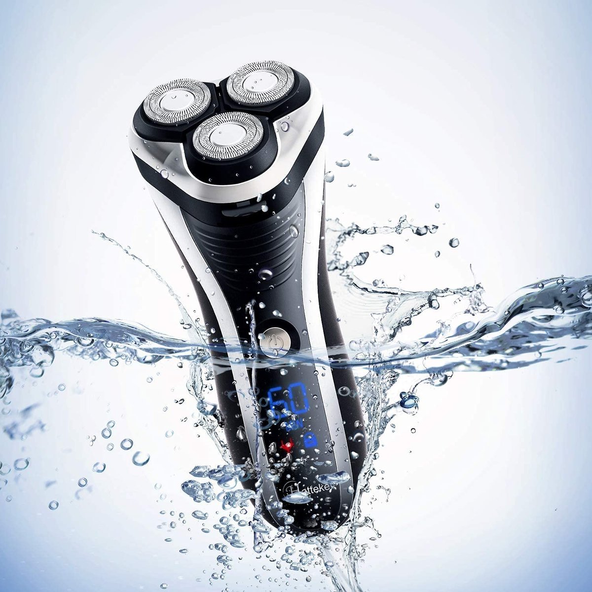 Hatteker Electric Shaver for Men - Rotary Razor with Pop-Up Trimmer, Cordless, Waterproof, Black - görsel 14