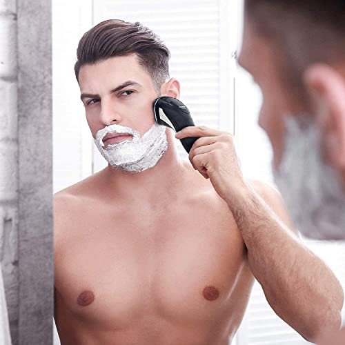 Hatteker Electric Shaver for Men - Rotary Razor with Pop-Up Trimmer, Cordless, Waterproof, Black - görsel 9