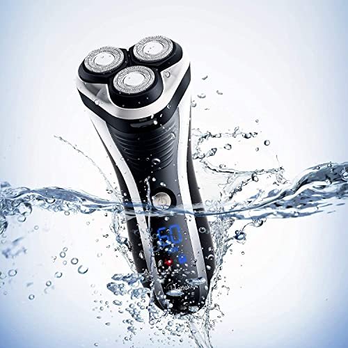 Hatteker Electric Shaver for Men - Rotary Razor with Pop-Up Trimmer, Cordless, Waterproof, Black - görsel 13