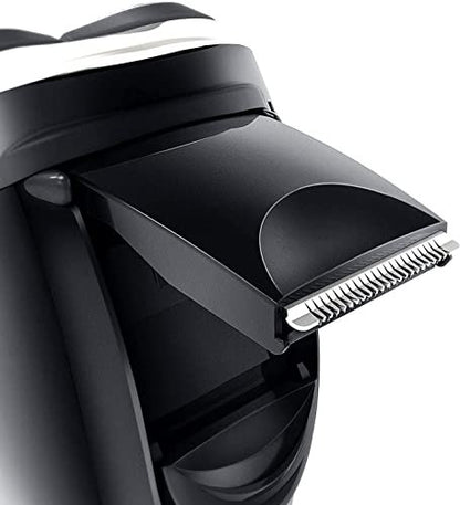 Hatteker Electric Shaver for Men - Rotary Razor with Pop-Up Trimmer, Cordless, Waterproof, Black