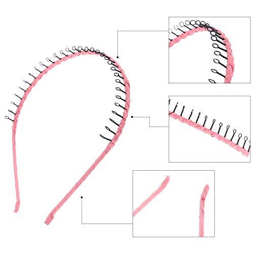 10-Piece Unisex Metal Hairband Set – Teeth Comb Headbands for Women, Men & Girls - görsel 9