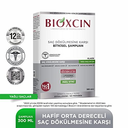 Bioxcin Anti-Hair Loss Shampoo for Oily Hair – 300 ml with Biocomplex B11 & Liposomes for Thicker, Fuller Hair - görsel 8
