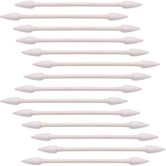 Pangda 400 Count Pointed Tip Cotton Swabs - Double Tips Cotton Buds with Paper Stick for Household Cleaning, Beauty Tools, Personal Care & Makeup