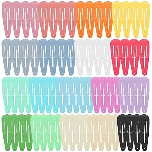 Anezus 80-Pack 2-Inch Non-Slip Snap Hair Clips for Girls, Women, Kids, Teens & Toddlers - Assorted Colors - görsel 2