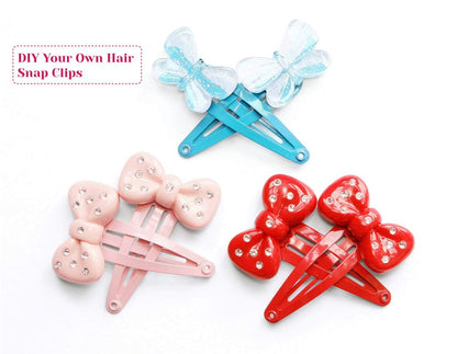 Anezus 80-Pack 2-Inch Non-Slip Snap Hair Clips for Girls, Women, Kids, Teens & Toddlers - Assorted Colors