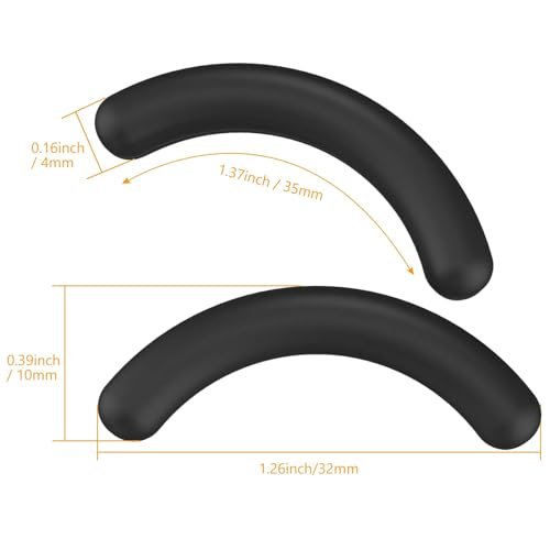 Zhehao Eyelash Curler Refill Pads - Silicone Rubber Replacement for Universal Lash Curlers (24 Count, Black) - görsel 4