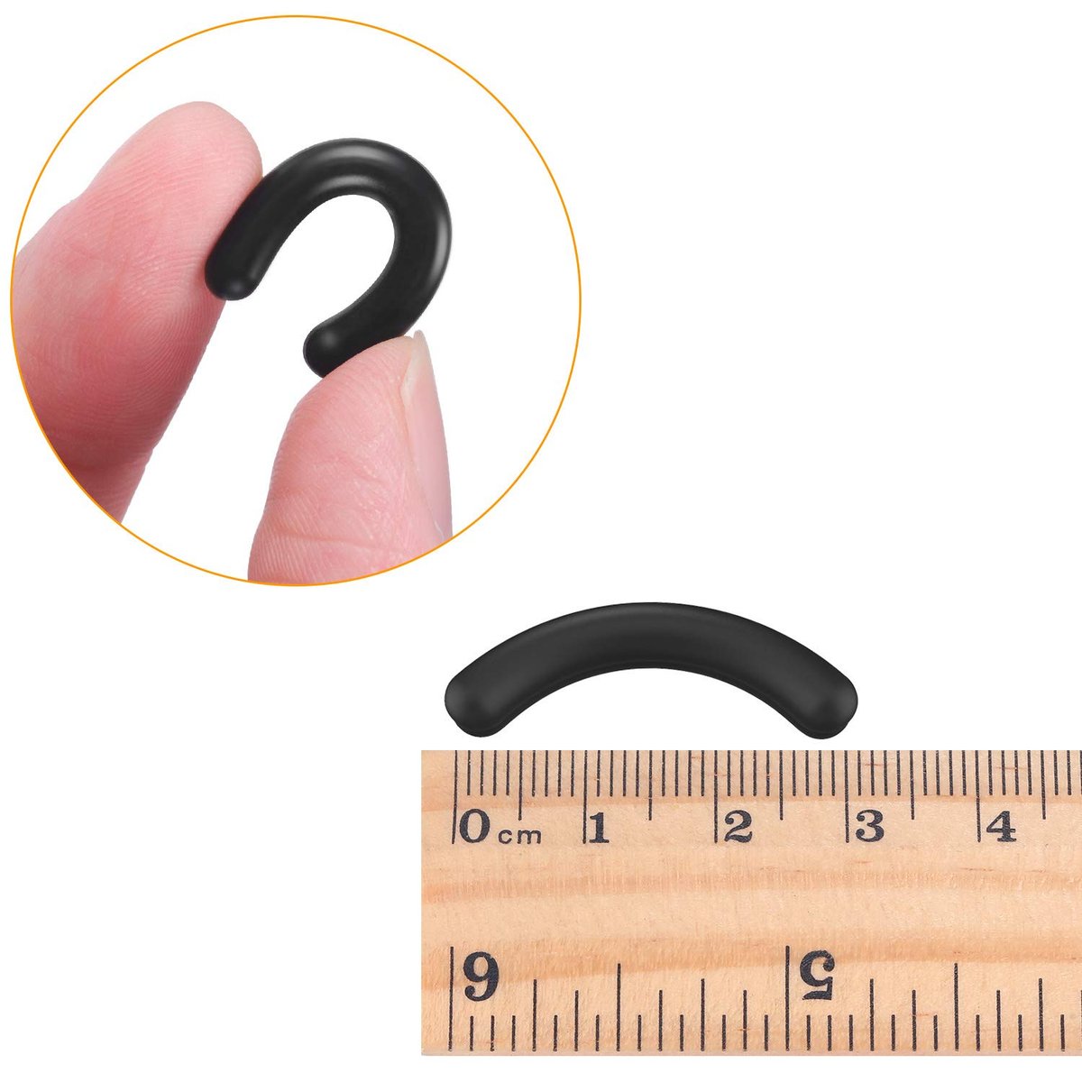 Zhehao Eyelash Curler Refill Pads - Silicone Rubber Replacement for Universal Lash Curlers (24 Count, Black) - görsel 5