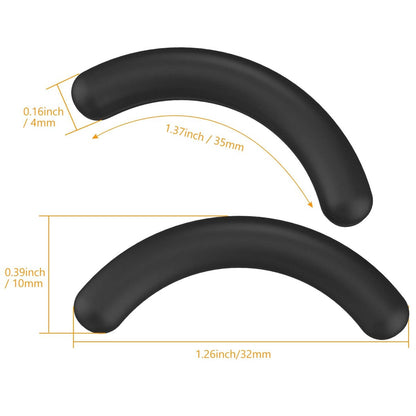 Zhehao Eyelash Curler Refill Pads - Silicone Rubber Replacement for Universal Lash Curlers (24 Count, Black)