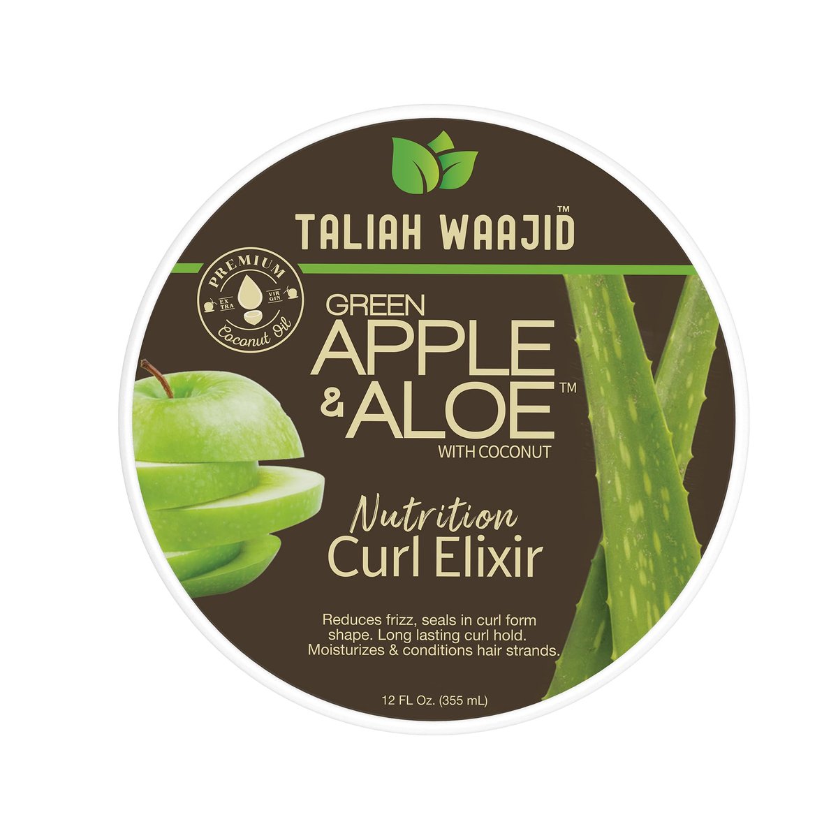 Taliah Waajid Green Apple & Aloe Nutrition Curl Elixir – 12 oz Leave-In Conditioner for Natural Curls, Moisture & Shine - görsel 10