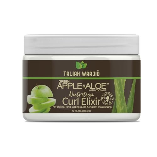Taliah Waajid Green Apple & Aloe Nutrition Curl Elixir – 12 oz Leave-In Conditioner for Natural Curls, Moisture & Shine - görsel 11