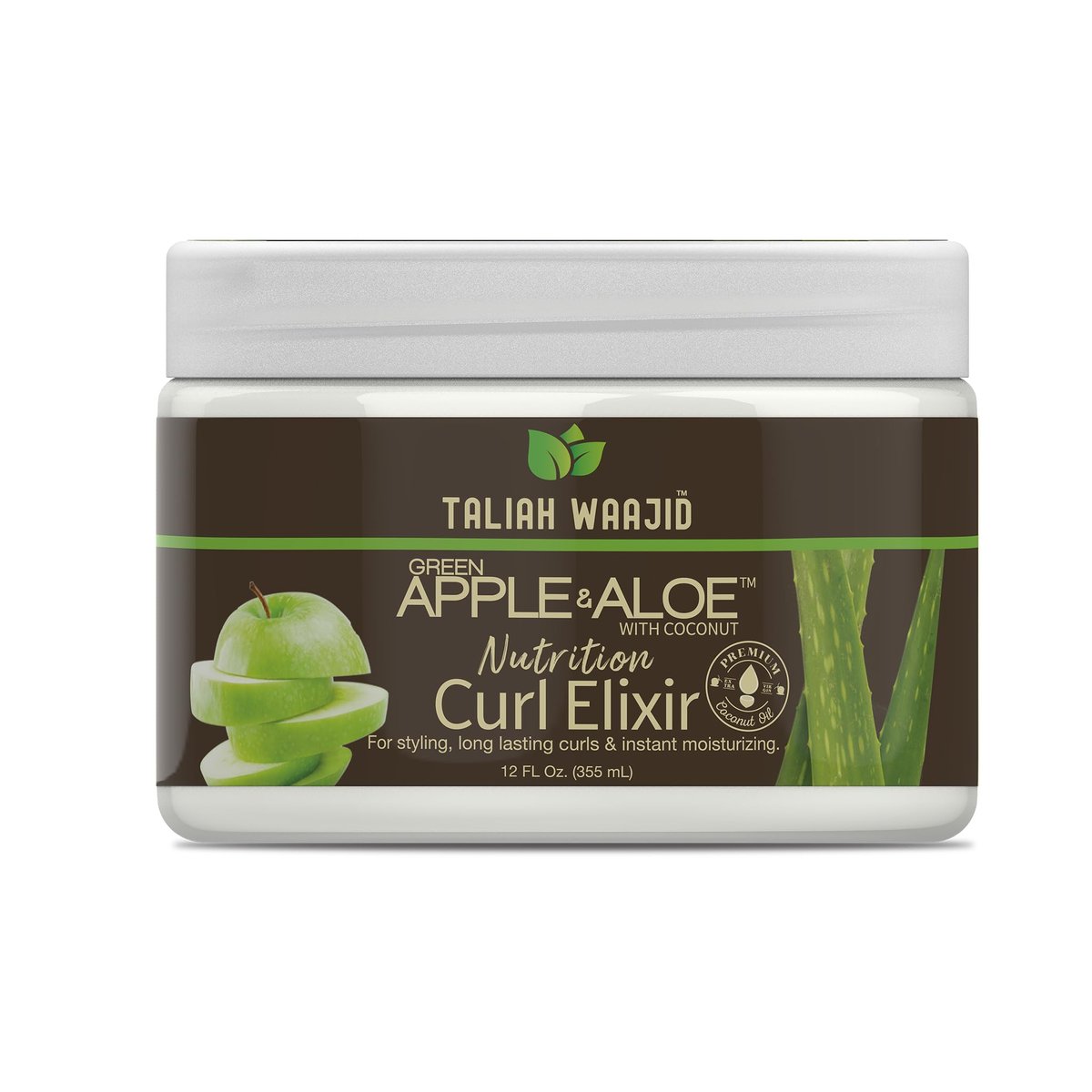 Taliah Waajid Green Apple & Aloe Nutrition Curl Elixir – 12 oz Leave-In Conditioner for Natural Curls, Moisture & Shine - görsel 12